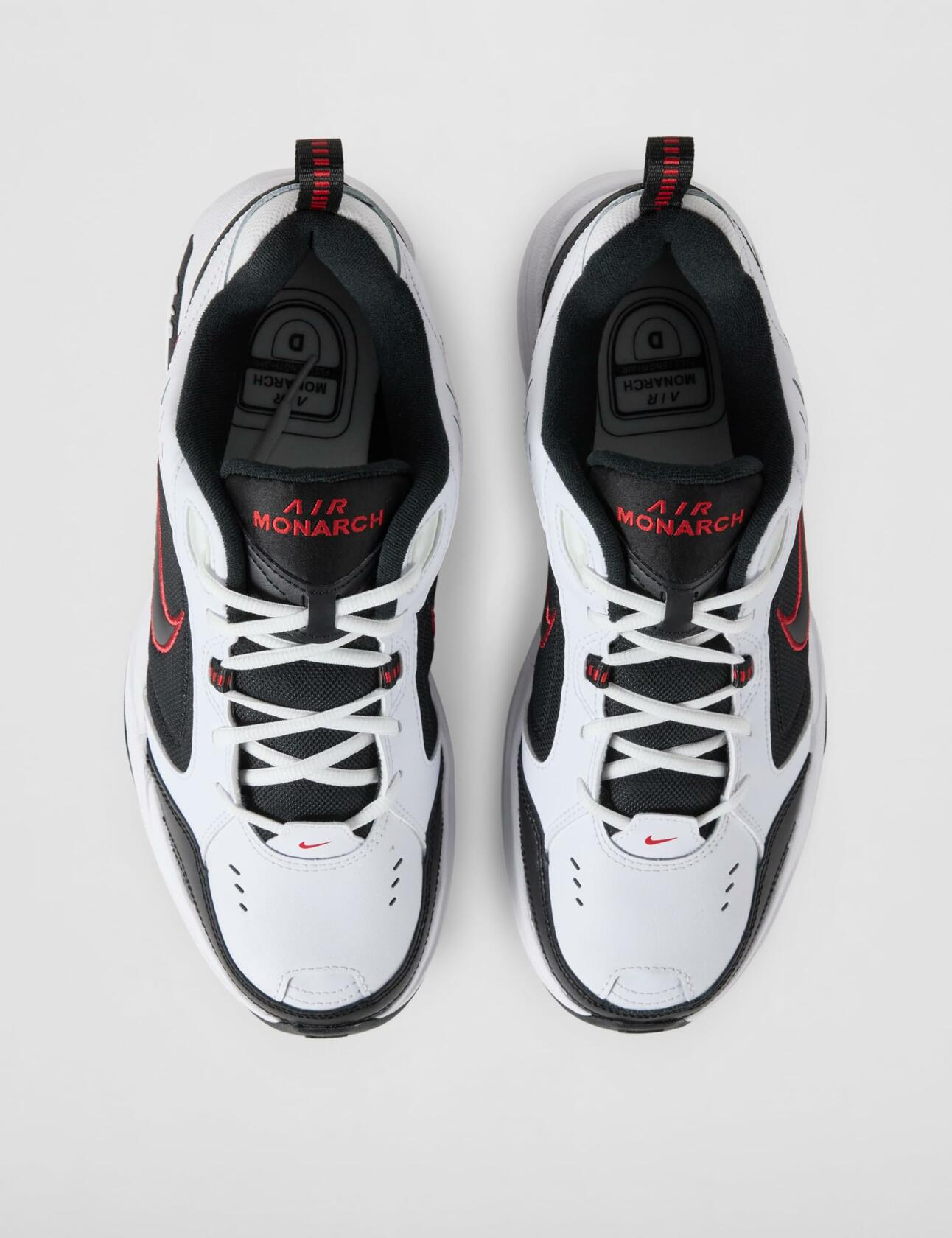 Nike Men's Air Monarch IV Cross Trainer, White/Black, 9.0 Regular US