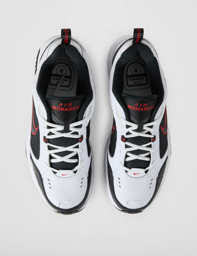Nike Men's Air Monarch IV Cross Trainer, White/Black, 9.0 Regular US
