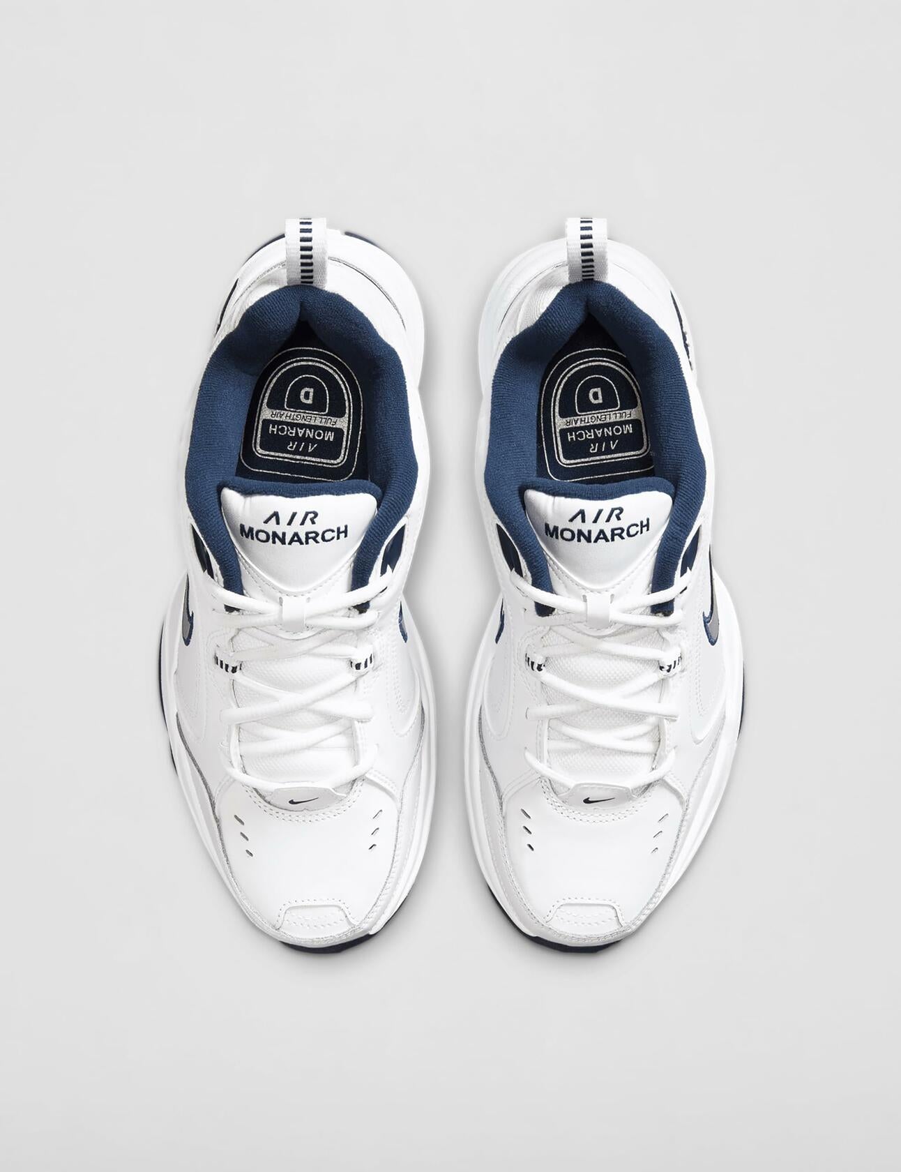 Nike Air Monarch 4 Medium Width Mens (13) White/Metallic Silver