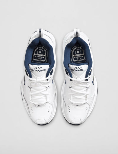 Nike Air Monarch 4 Medium Width Mens (13) White/Metallic Silver
