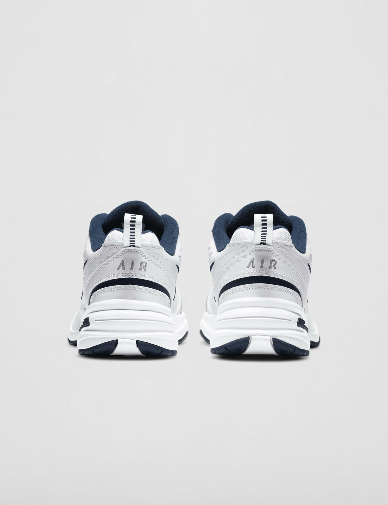 Nike Air Monarch 4 Medium Width Mens (13) White/Metallic Silver