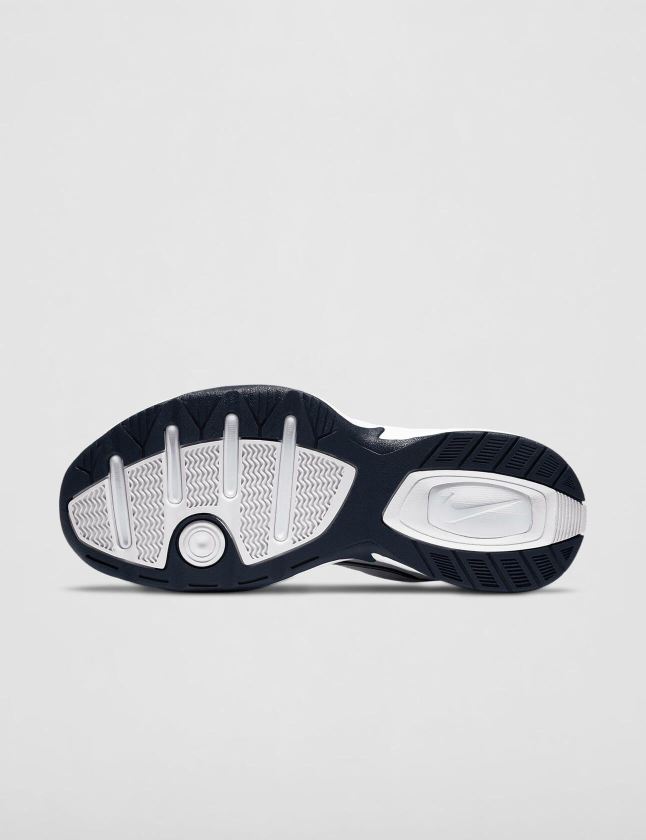 Nike Air Monarch 4 Medium Width Mens (13) White/Metallic Silver