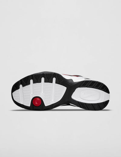 Nike Air Monarch IV Training Shoe (4E) - White/Black/Varsity Red, Size 9 US