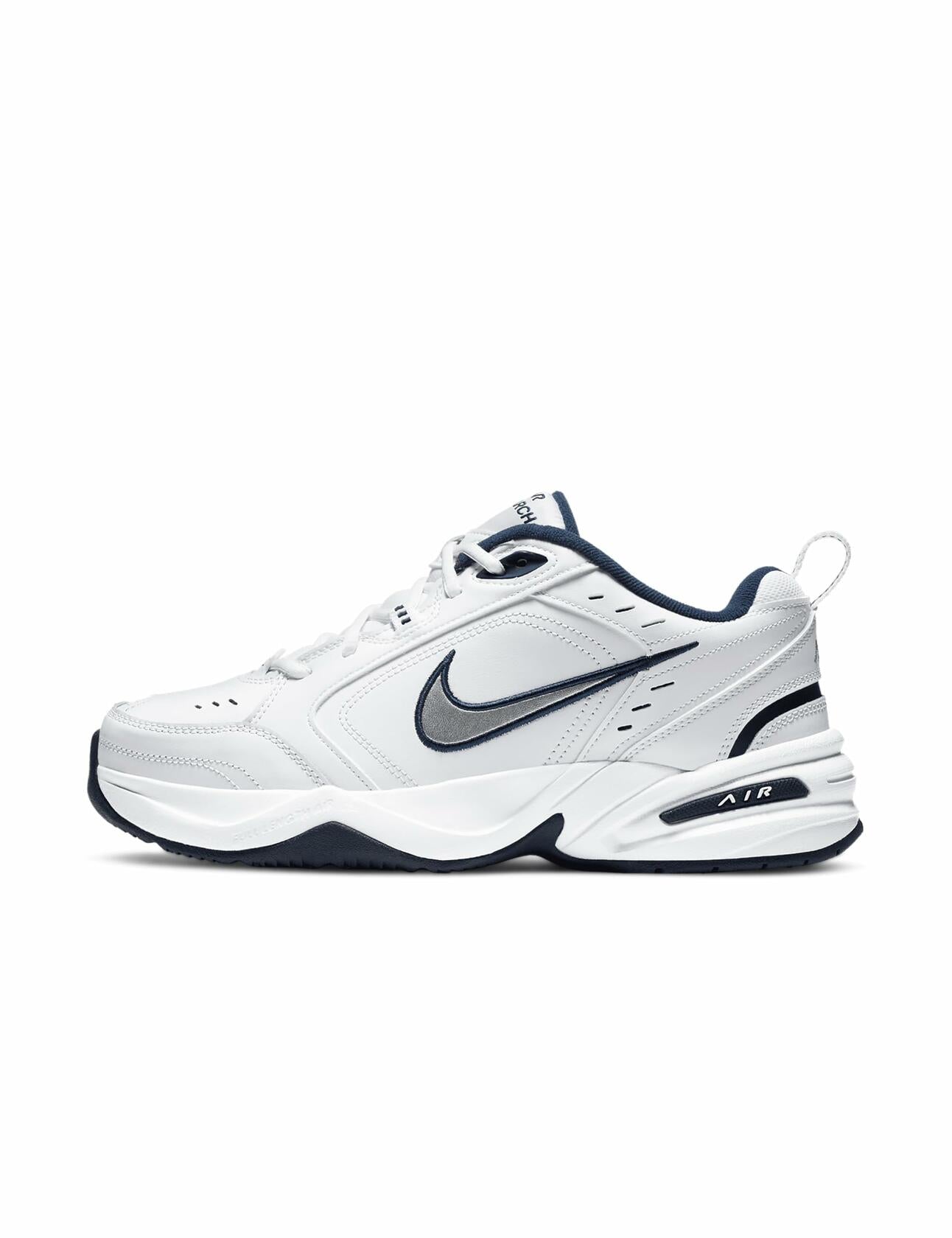 Nike Air Monarch 4 Medium Width Mens (13) White/Metallic Silver