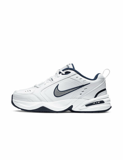 Nike Air Monarch 4 Medium Width Mens (13) White/Metallic Silver