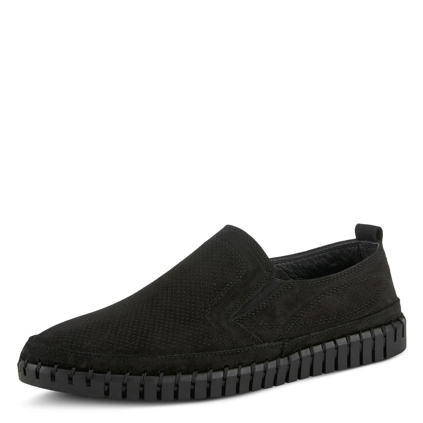 Spring Step Men's Mateo Slip-On Shoe Black Nubuck EU 44 / US 10.5-11