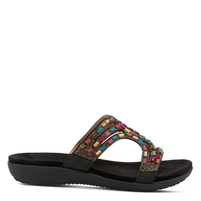 PATRIZIA Women's Twirling Slide Sandal Black EU 39 / US 8.5