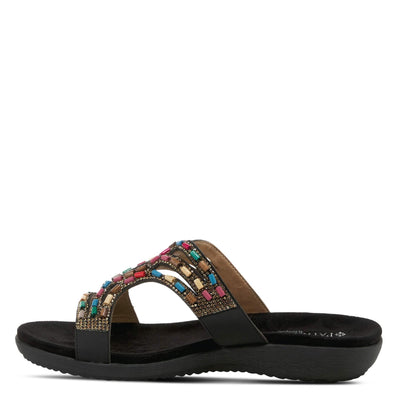 PATRIZIA Women's Twirling Slide Sandal Black EU 39 / US 8.5
