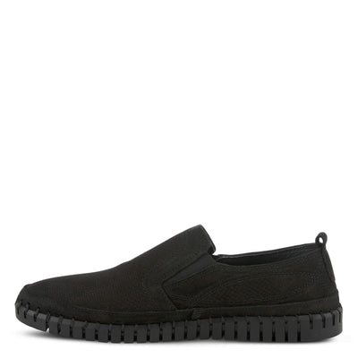 Spring Step Men's Mateo Slip-On Shoe Black Nubuck EU 44 / US 10.5-11