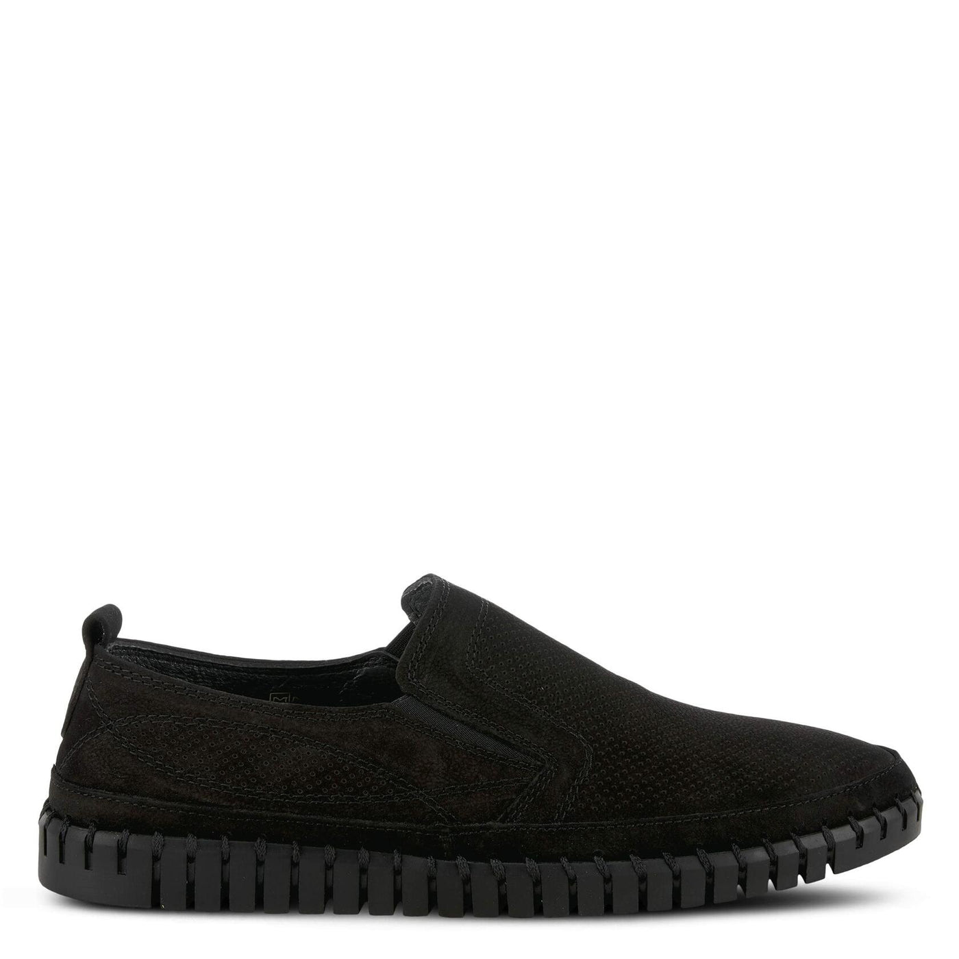 Spring Step Men's Mateo Slip-On Shoe Black Nubuck EU 40 / US 7-7.5
