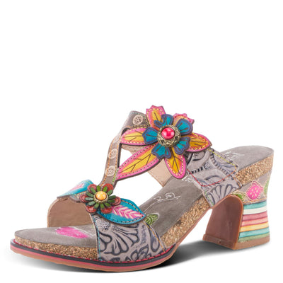 Spring Step L'Artiste Women's Rossie Slide High Heel SandalGrey Multi EU 42 / US 10.5-11