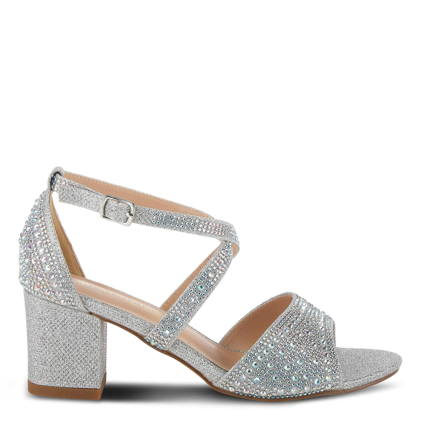 PATRIZIA Women's Delamore Open-Toe Sandal Silver EU 40 / US 9