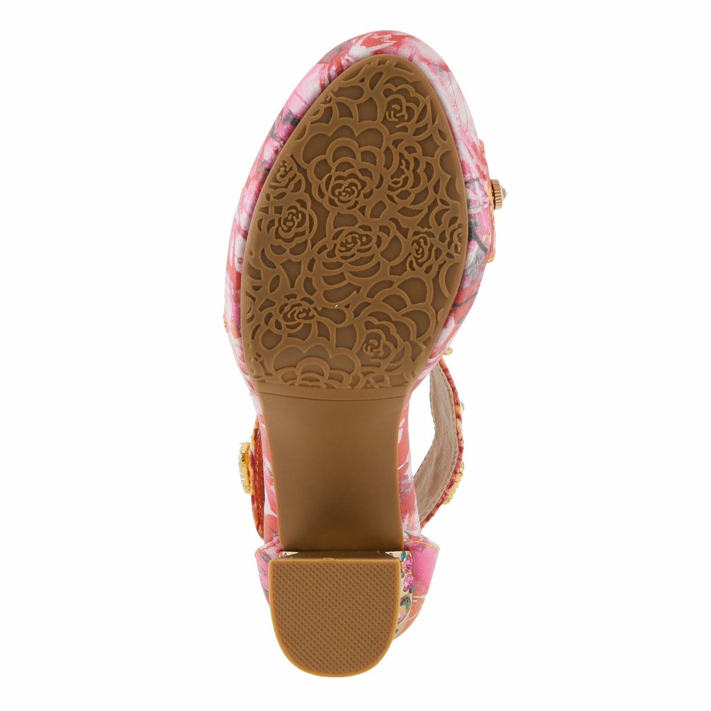 L'Artiste by Spring Step Women's Jewell Sandals, Red Multi, 7.5-8