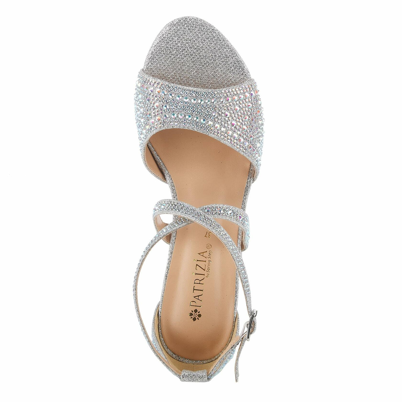 PATRIZIA Women's Delamore Open-Toe Sandal Silver EU 38 / US 7.5-8