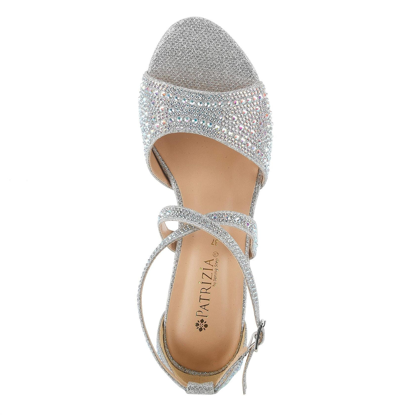 PATRIZIA Women's Delamore Open-Toe Sandal Silver EU 40 / US 9