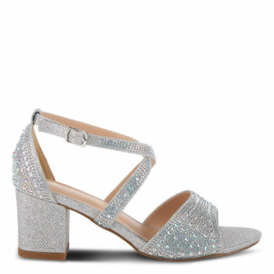 PATRIZIA Women's Delamore Open-Toe Sandal Silver EU 37 / US 6.5-7