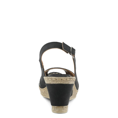 Patrizia Women's Iolite Wedge Sandal, Black, 5.5-6