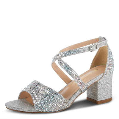 PATRIZIA Women's Delamore Open-Toe Sandal Silver EU 37 / US 6.5-7