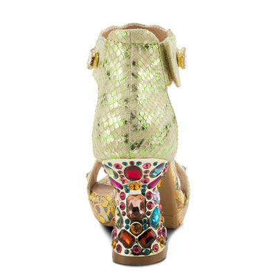 Spring Step L'Artiste Women's Jewell Quarter Strap Sandal Yellow EU 35 / US 5