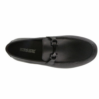 Spring Step Men Jarrett Loafer Flat, BLACK,6 M US