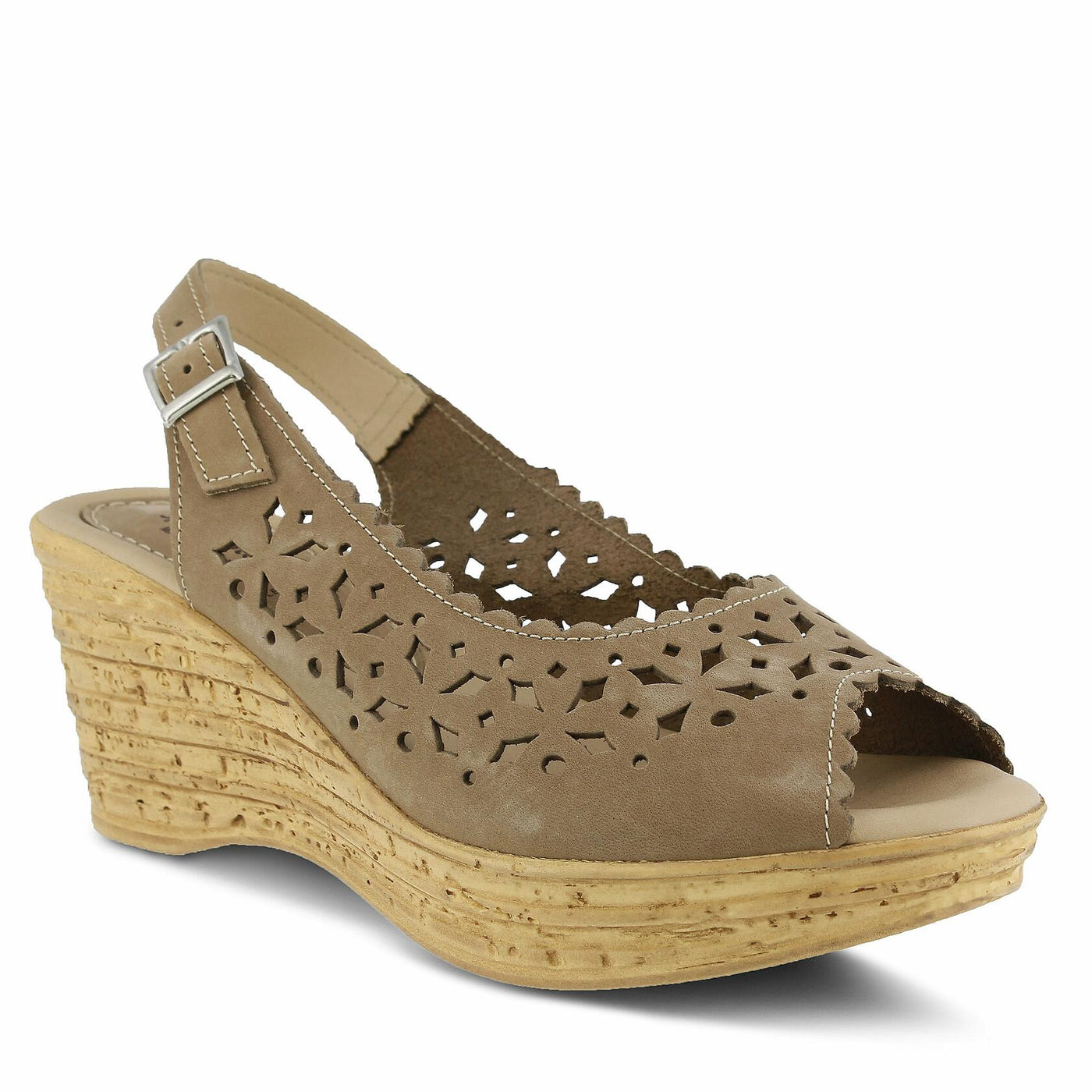Spring Step Women's Chaya Wedge Sandal, Beige, 40 EU/9 M US