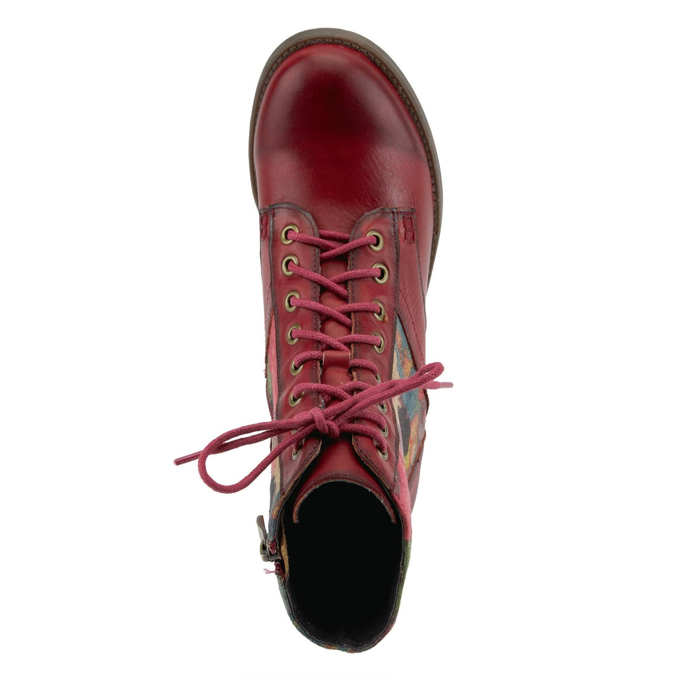 Spring Step Flexus Marty Boots for Women - Ladies Boots with Cozy Flannel Textile Lining - Women's Ankle Boots with Zipper Closure - Red EU 40 / US 9