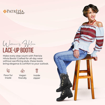 PATRIZIA Women's Hilvia Pull-On bootie Brown Multi EU 36 / US 5.5-6