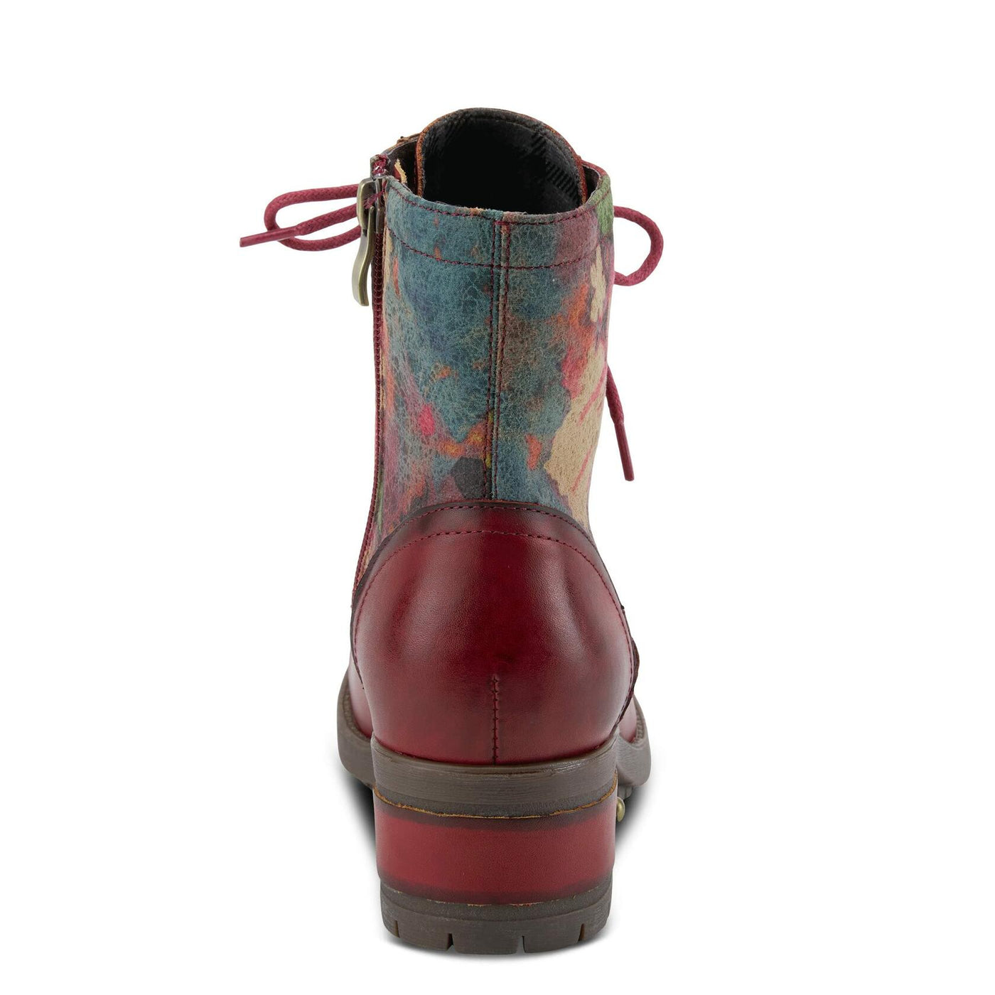 Spring Step Flexus Marty Boots for Women - Ladies Boots with Cozy Flannel Textile Lining - Women's Ankle Boots with Zipper Closure - Red EU 40 / US 9