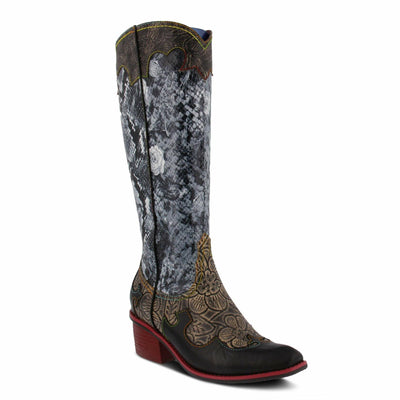 Spring Step L'Artiste Women's Rodeo Boot Black Multi EU 41 / US 9.5-10