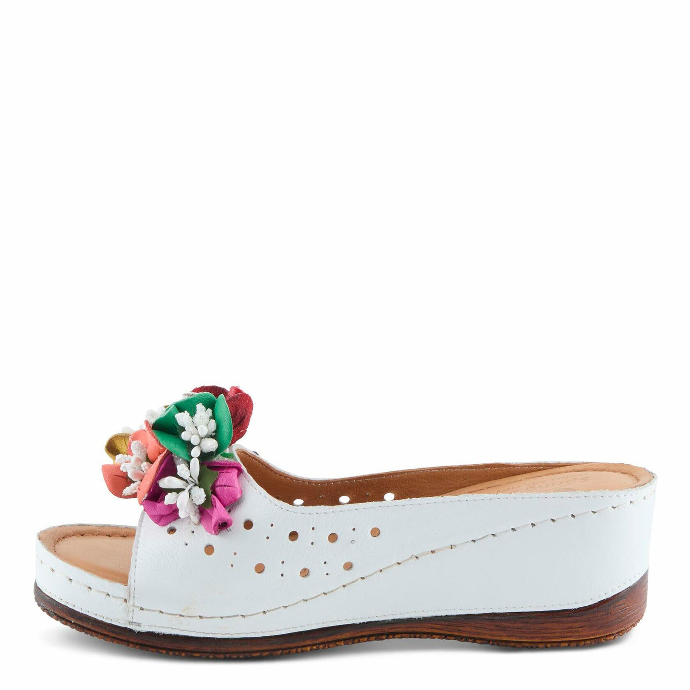 Spring Step Women's Flowerchild Slide Sandal White EU 42 / US 10.5-11