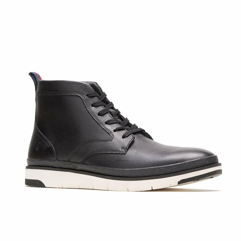 Hush Puppies Men's Caleb PT Boot Ankle, Black Leather, 9 M US