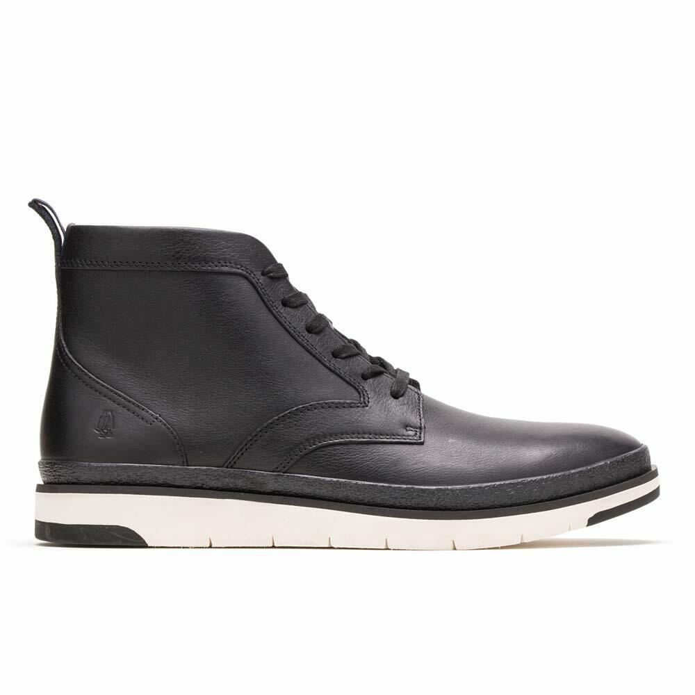 Hush Puppies Men's Caleb PT Boot Ankle, Black Leather, 9 M US