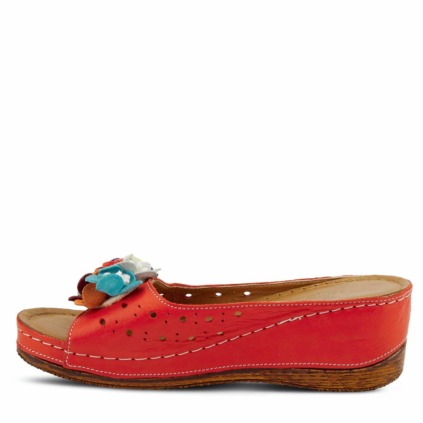 Spring Step Women's Flowerchild Slide Sandal Red EU 41 / US 9.5-10