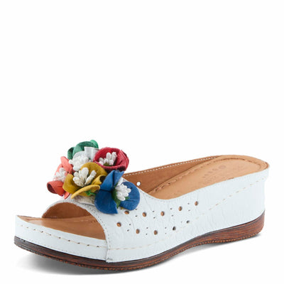 Spring Step Women's Flowerchild Slide Sandal White EU 42 / US 10.5-11