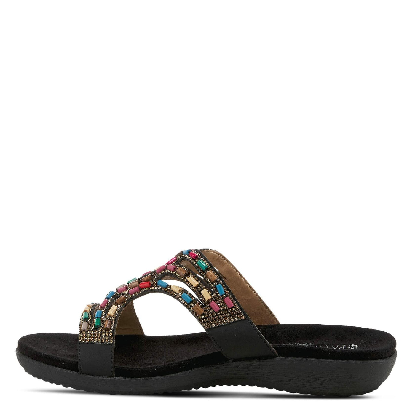 PATRIZIA Women's Twirling Slide Sandal Black EU 37 / US 6.5-7
