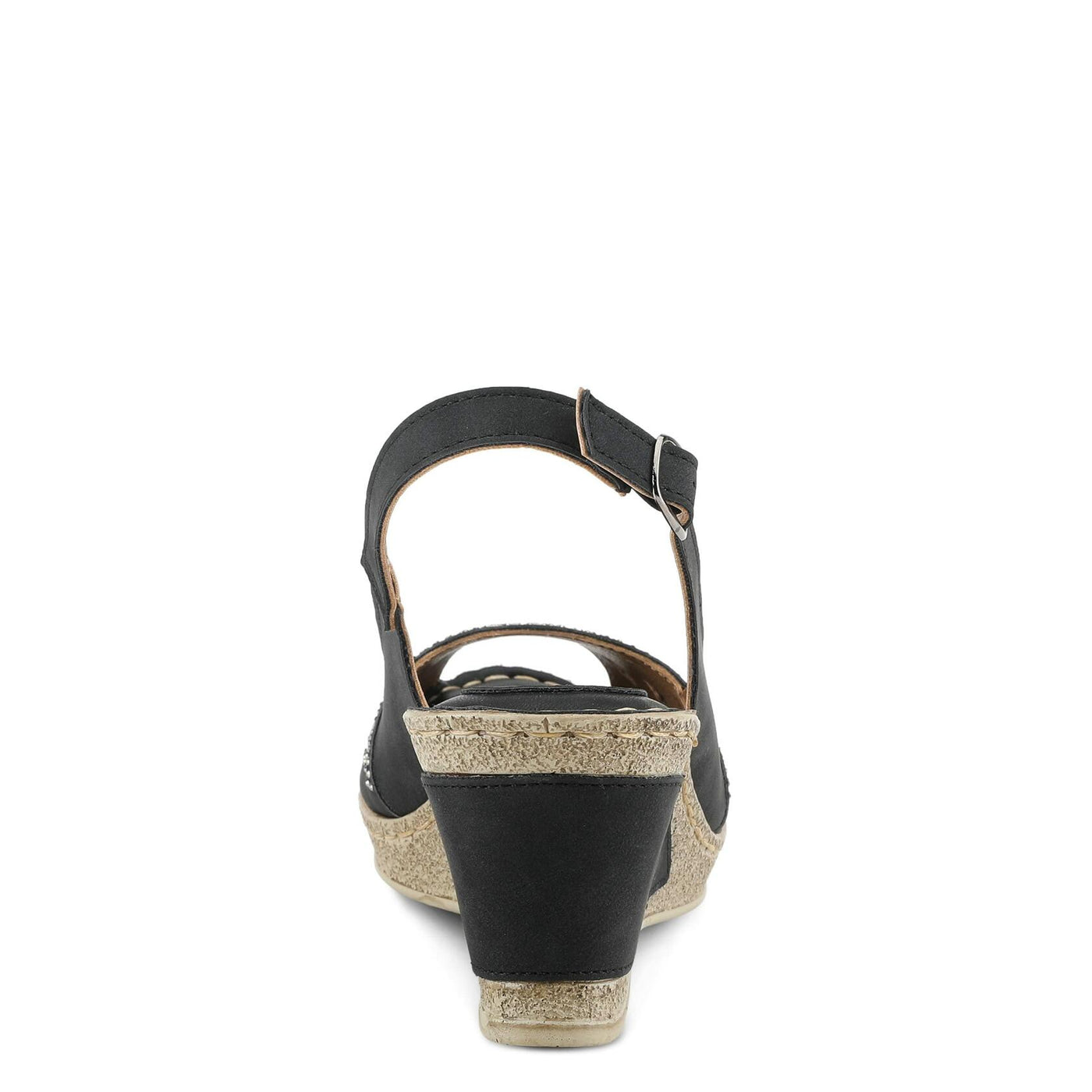 Patrizia Women's Iolite Wedge Sandal, Black, 7.5-8