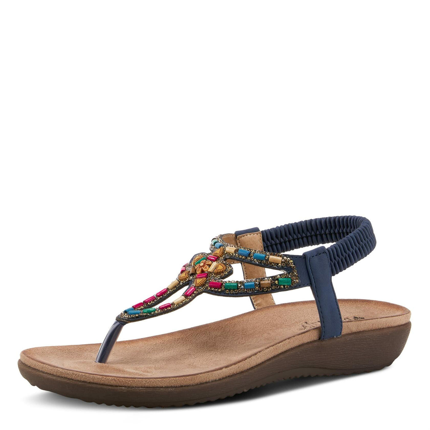 PATRIZIA Women's Crema Slingback Sandal Navy EU 36 / US 5.5-6
