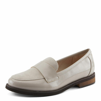 PATRIZIA NOLDIN Women’s Slip-On Loafer – Faux Suede & Patent Combo with Cushioned Insole