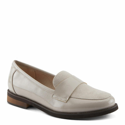PATRIZIA NOLDIN Women’s Slip-On Loafer – Faux Suede & Patent Combo with Cushioned Insole