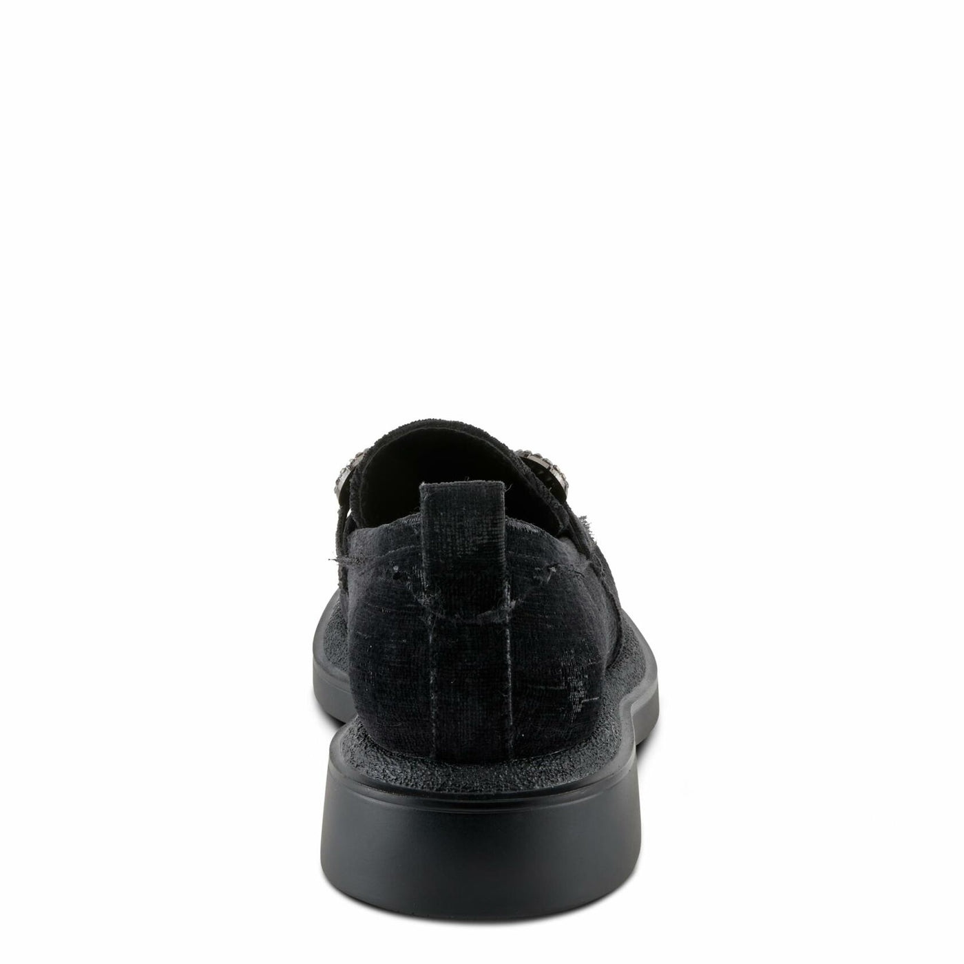PATRIZIA Women's Marlen Velvet Loafers with Metal Ornamentation, Crystal Details, and Comfortable Fit