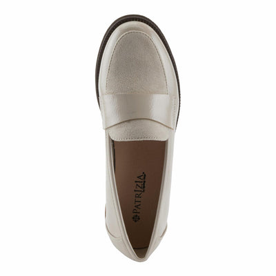 PATRIZIA NOLDIN Women’s Slip-On Loafer – Faux Suede & Patent Combo with Cushioned Insole