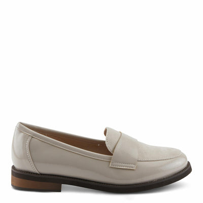 PATRIZIA NOLDIN Women’s Slip-On Loafer – Faux Suede & Patent Combo with Cushioned Insole