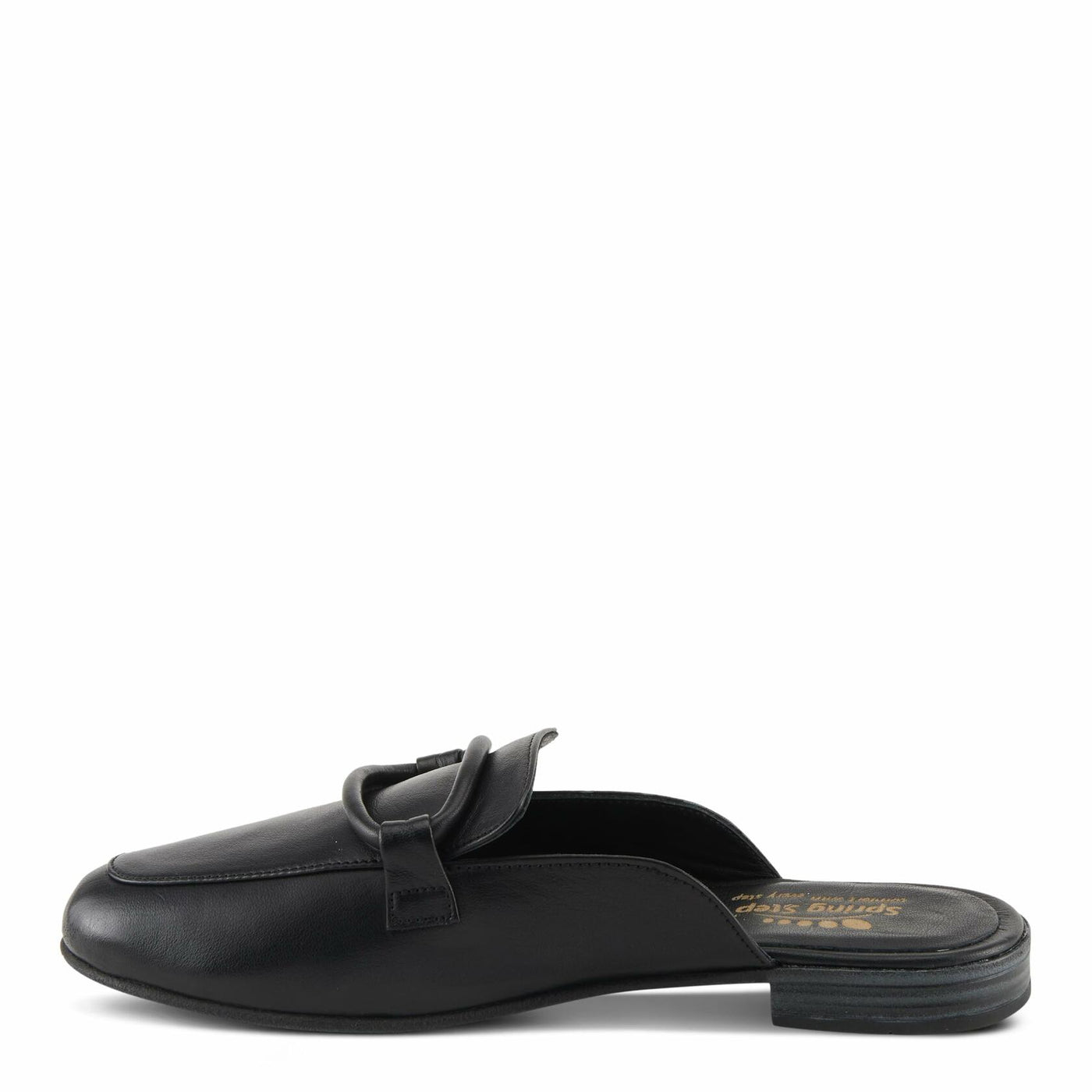 Spring Step Cavanagh Women's All-Leather Slip-On Mules with Tonal Rolled Leather Detail Light Yellow EU 36 / US 5.5-6