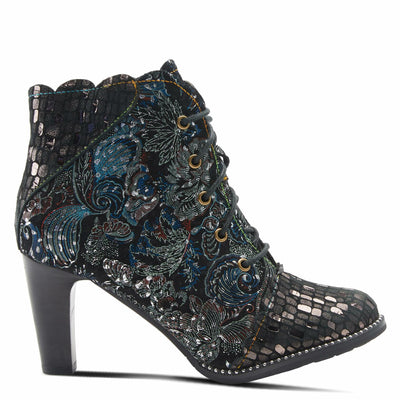 Spring Step L'Artiste Women's Glitterail Bootie Pewter Multi EU 40 / US 9
