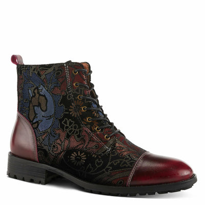 Spring Step L'Artiste Men's Elton Leather Bootie Cabernet Multi EU 47 / US 13