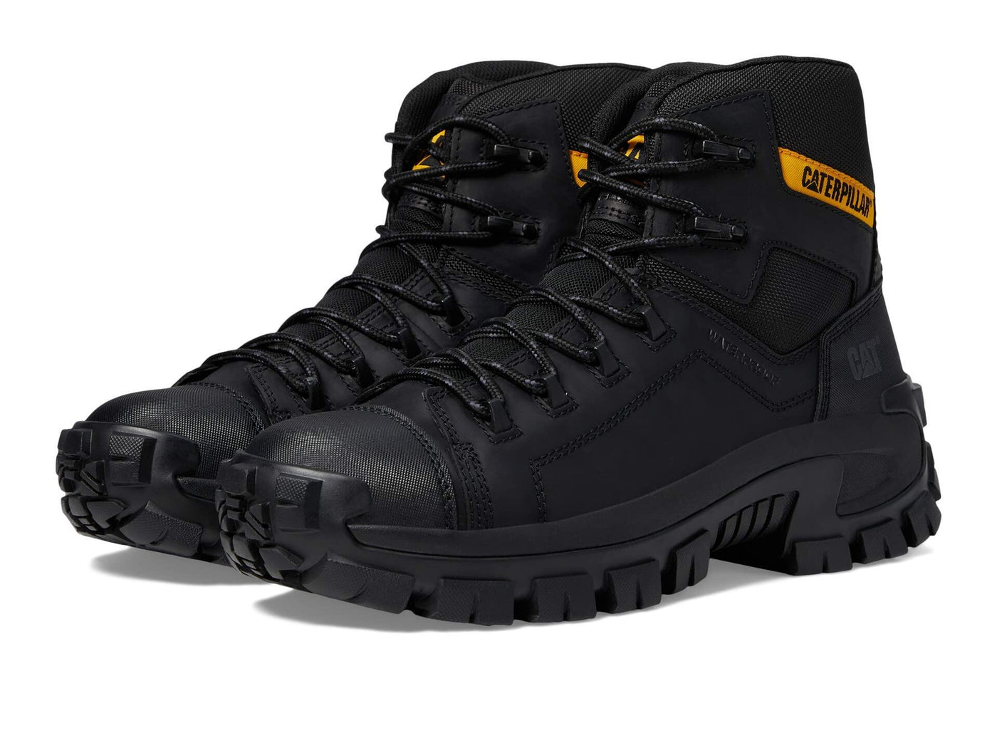 Caterpillar Invader Hiker Waterproof Composite Toe Work Boot Men Black