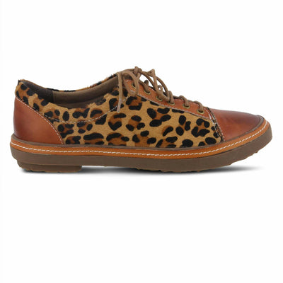 Spring Step Libbi-Leopard Women's Oxford 36 M EU Camel