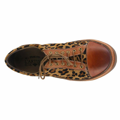 Spring Step Libbi-Leopard Women's Oxford 36 M EU Camel