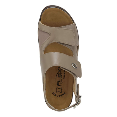 Flexus Women's Aksamala Slingback Sandal Dark Taupe EU 39 / US 8.5