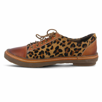 Spring Step Libbi-Leopard Women's Oxford 36 M EU Camel
